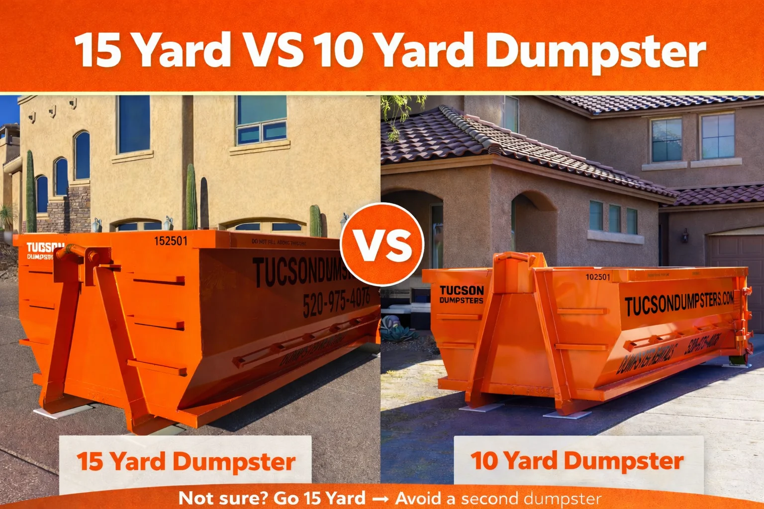 What Size Dumpster Do I Need for a Small Project in Tucson?