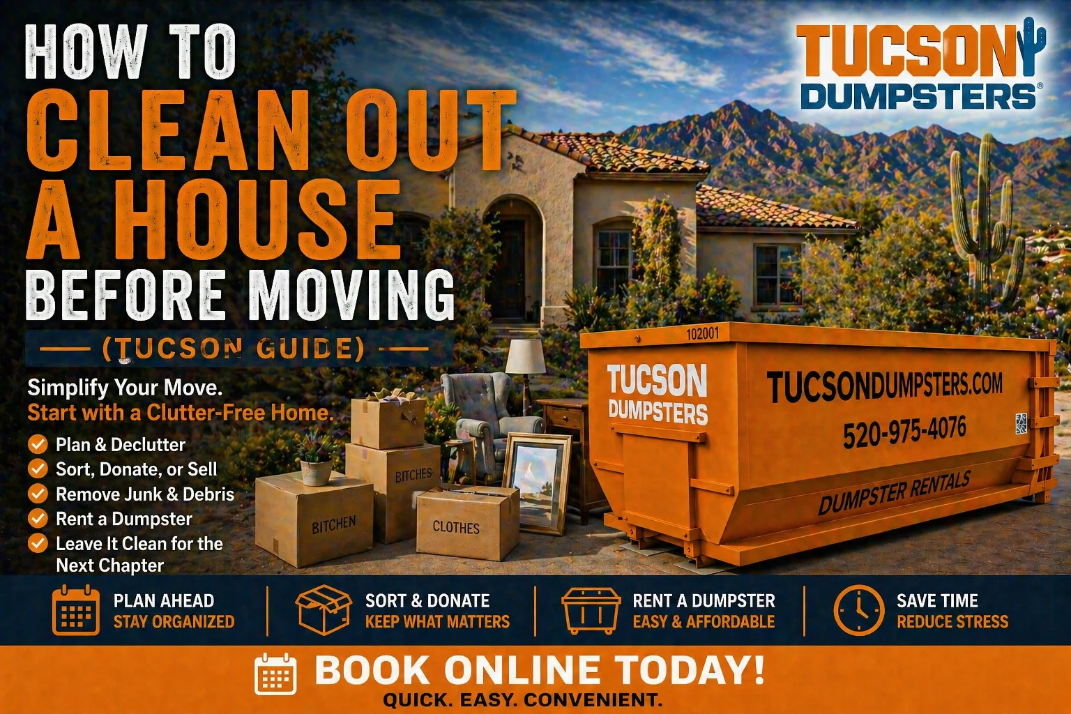 How to Clean Out a House Before Moving a Tucson Guide