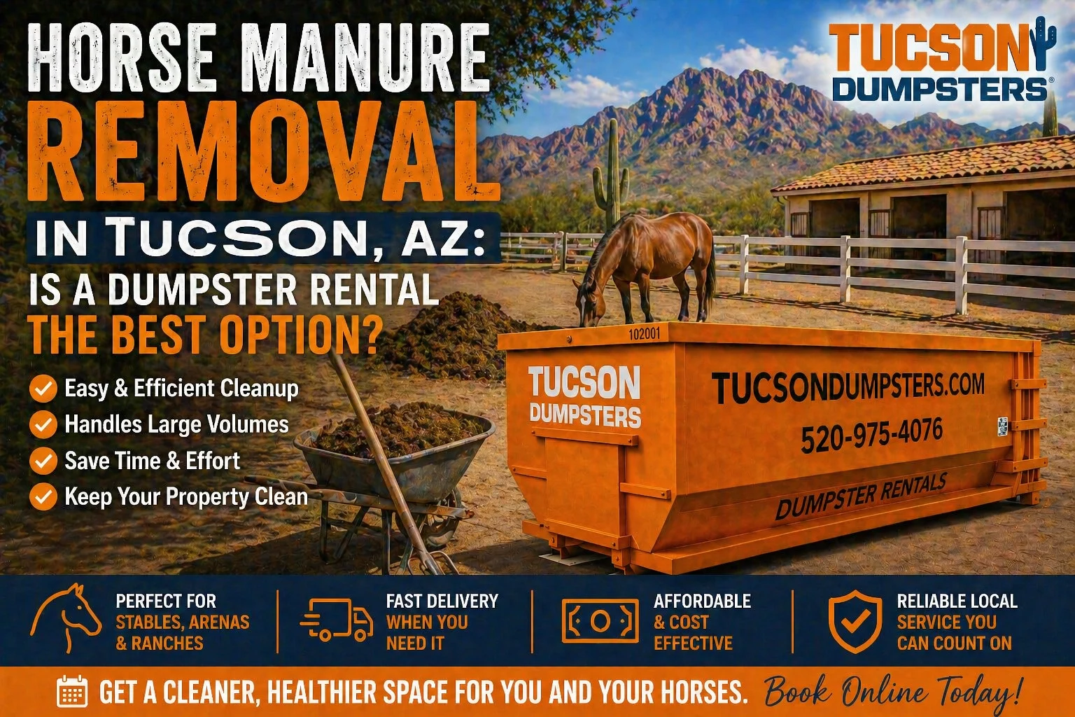 Horse Manure Removal in Tucson Arizona