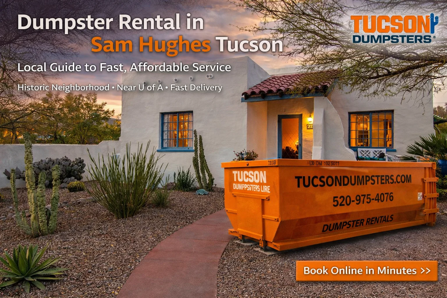 Dumpster Rental in Sam Hughes in Tucson, AZ