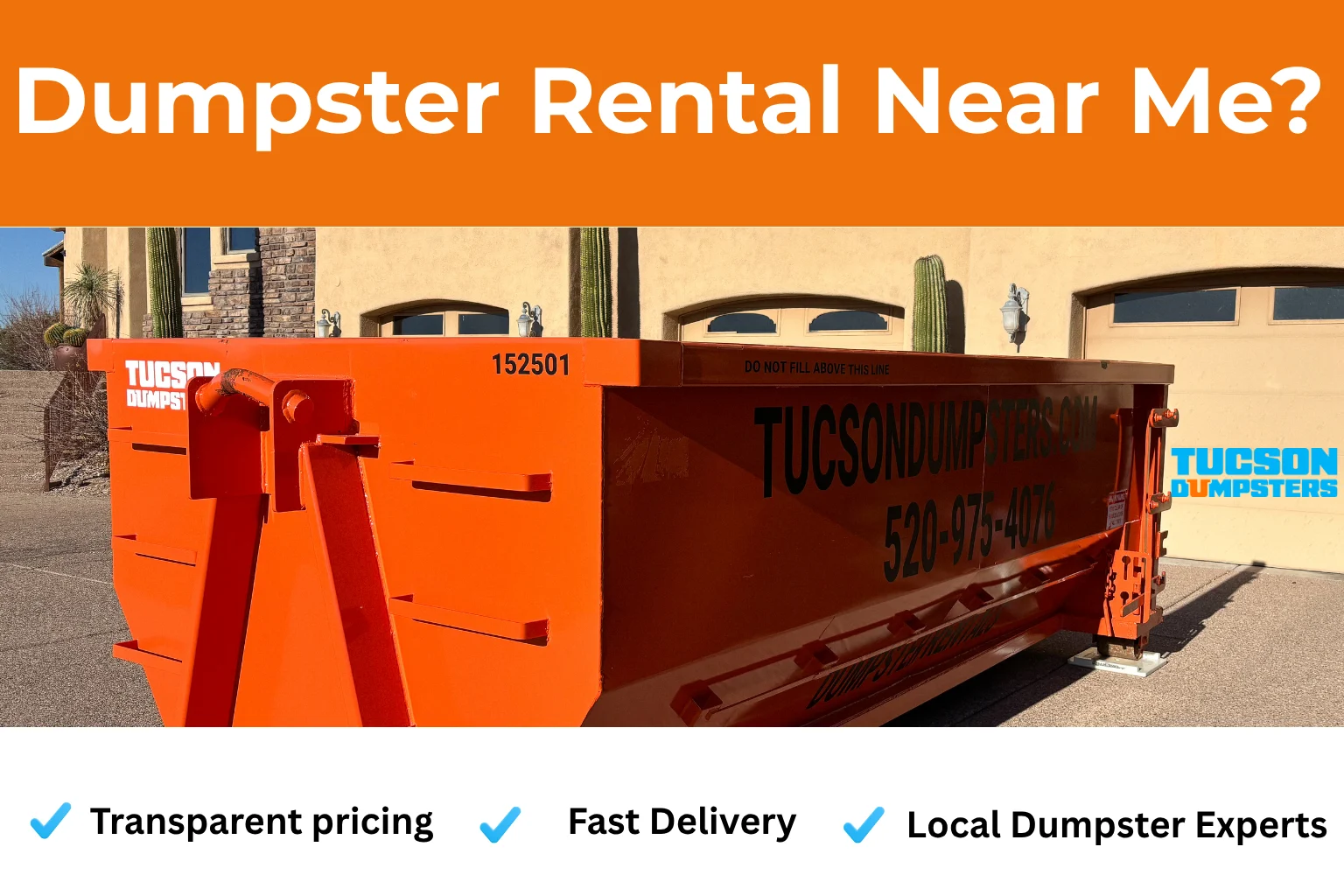 Dumpster Rental Near Me Tucson, AZ