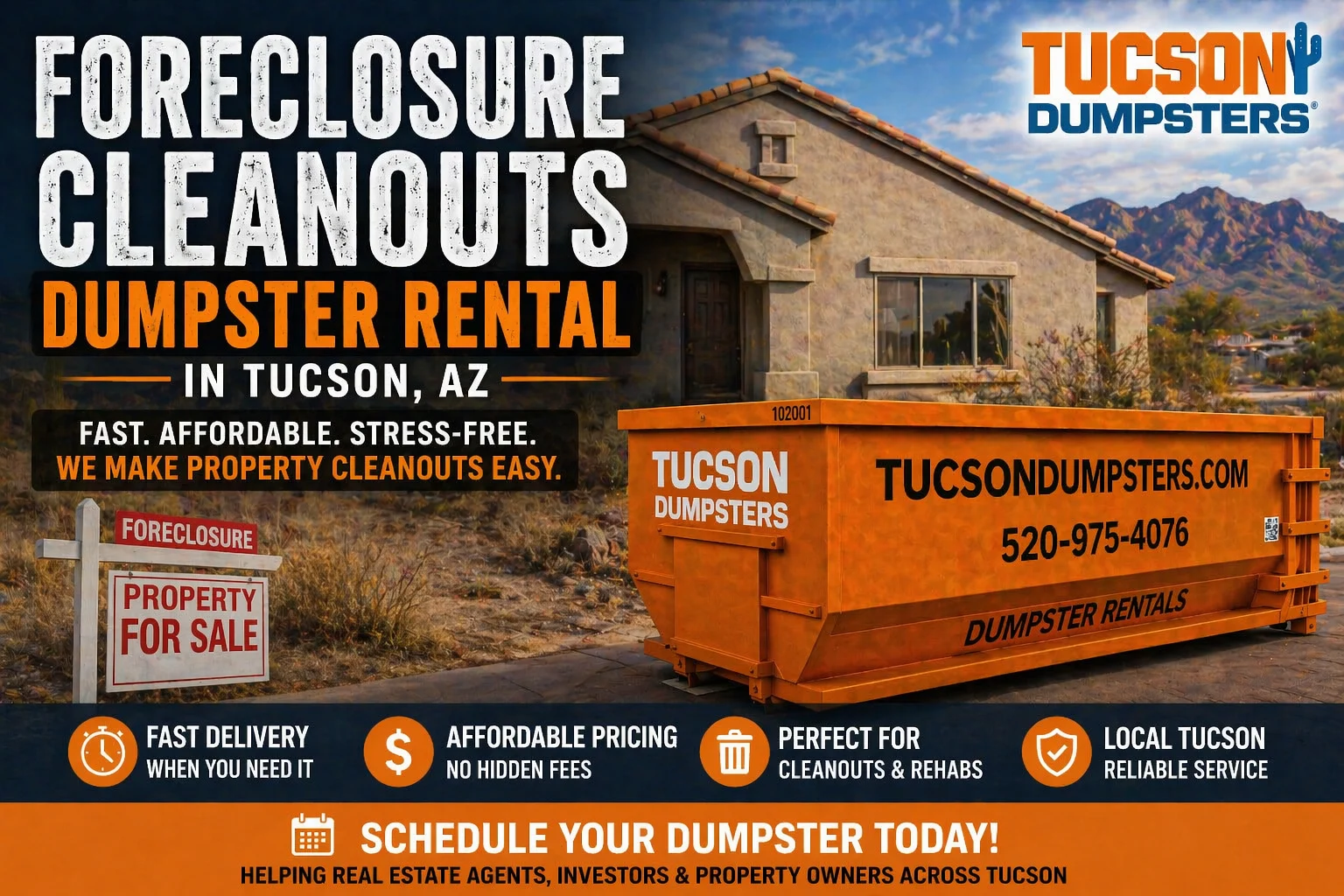 Foreclosure Cleanouts in Tucson, AZ