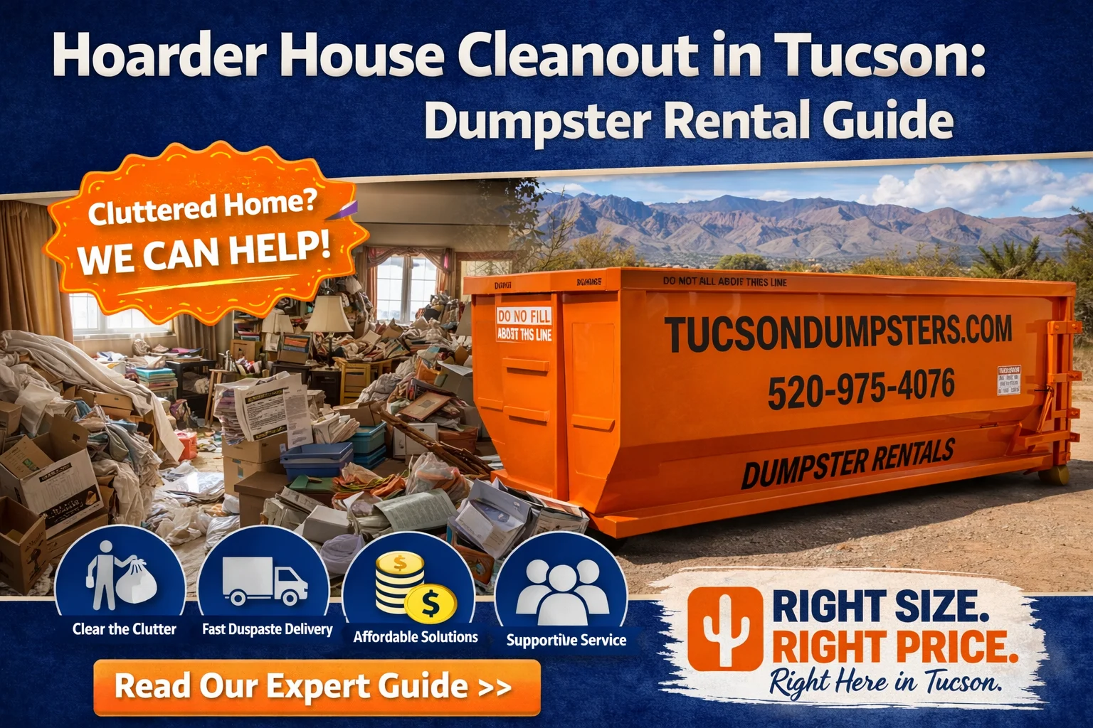 Hoarder House Cleanout in Tucson: Dumpster Rental Guide for Large Cleanups