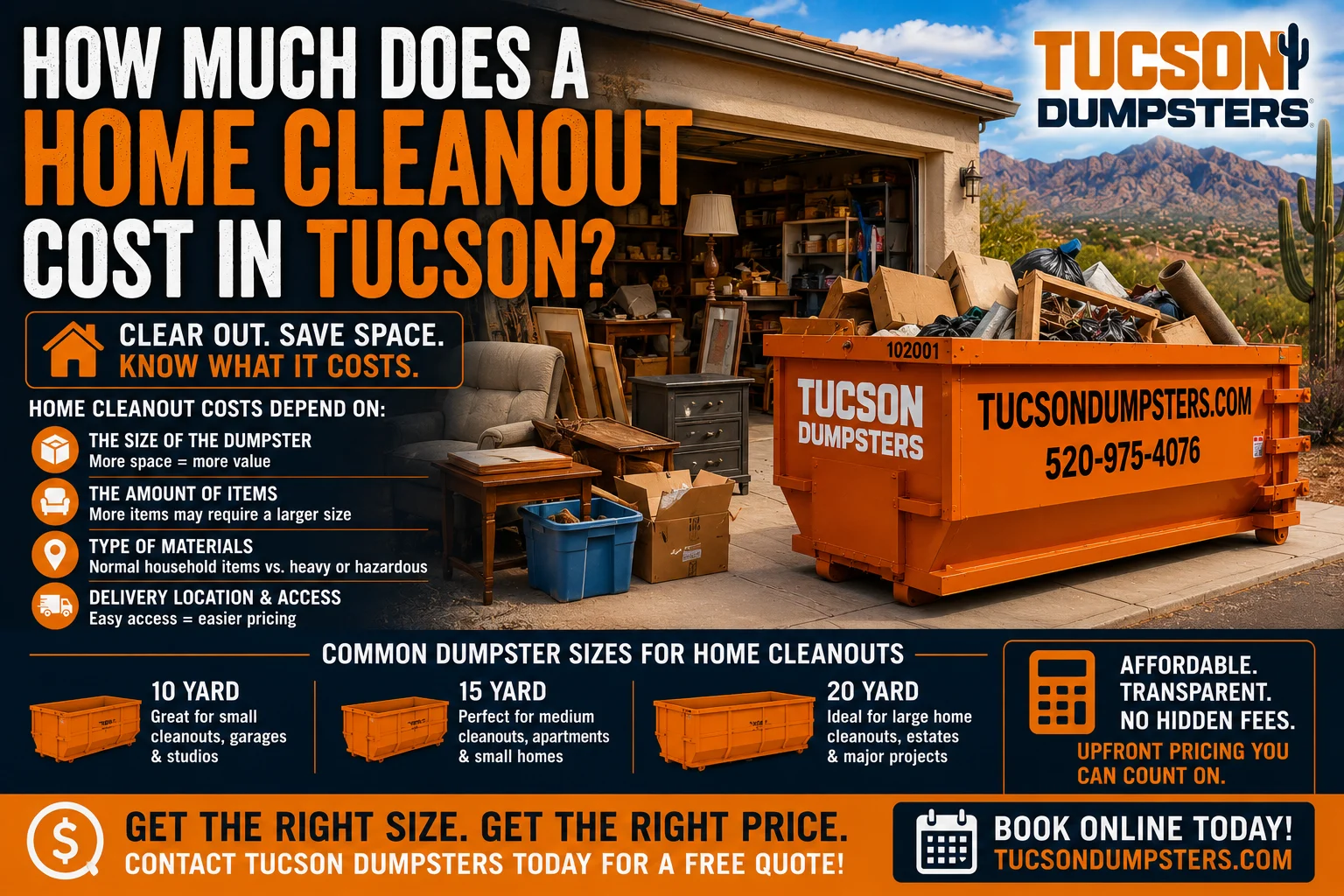 How Much Does a Home Cleanout Cost in Tucson?