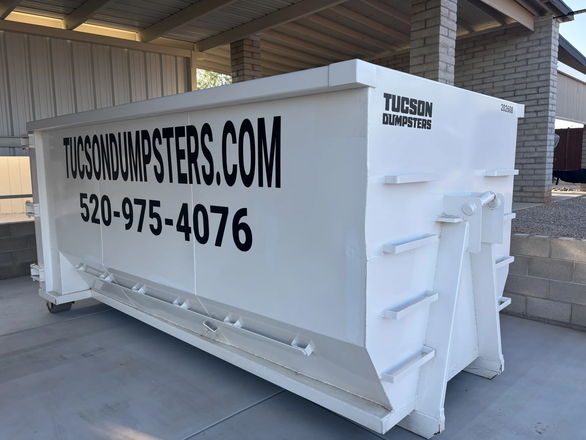 tucson dumpsters white